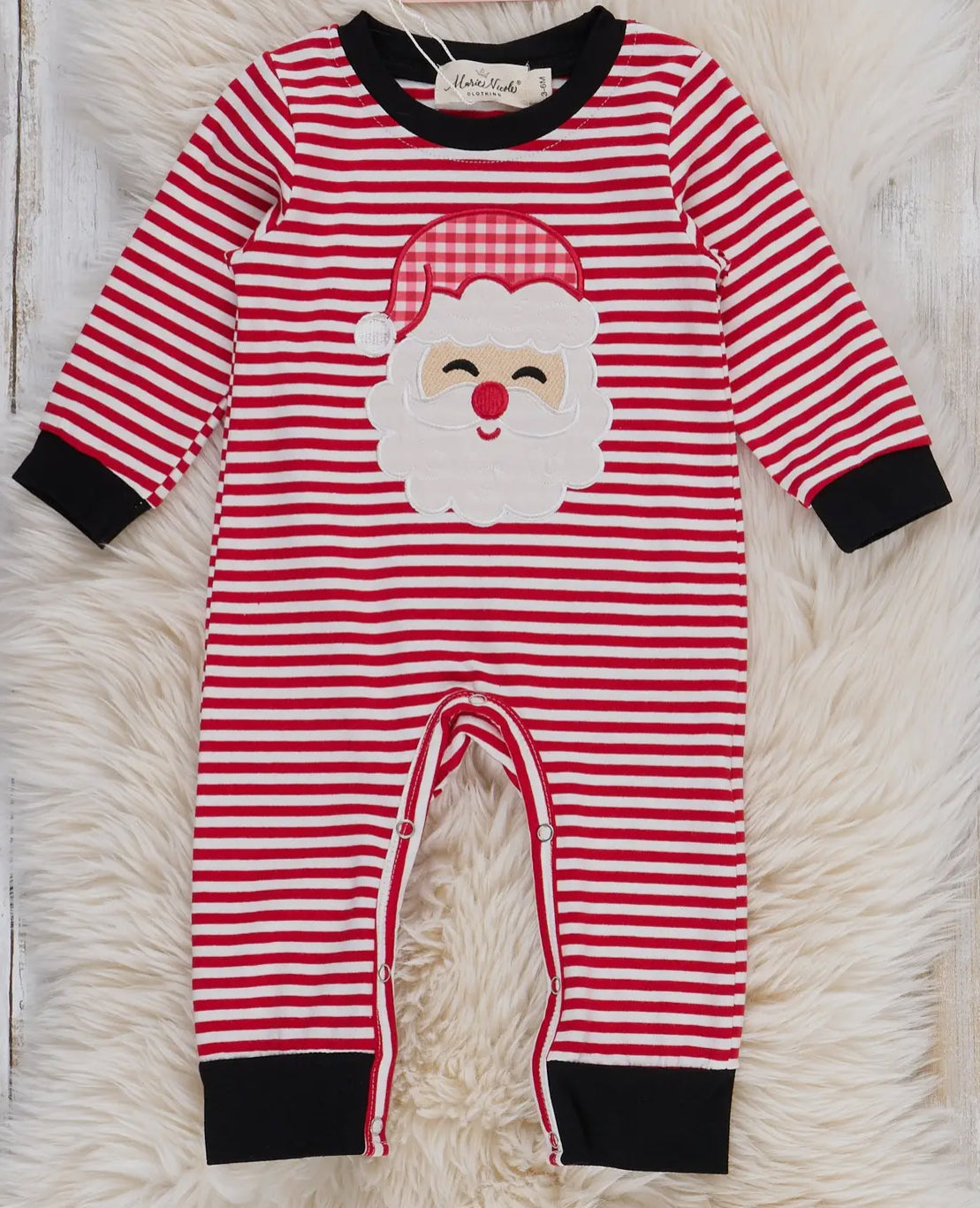 Striped Santa Romper
