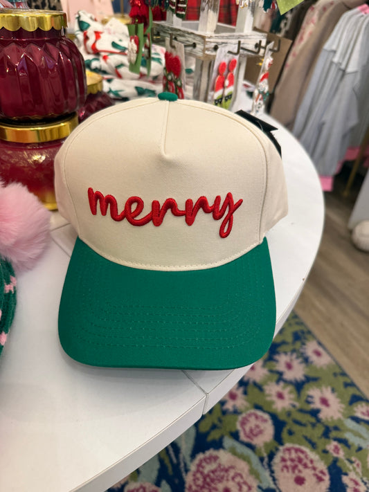Merry Trucker Hat in Green