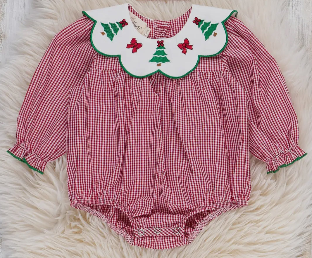 Festive Bow and Tree Bubble