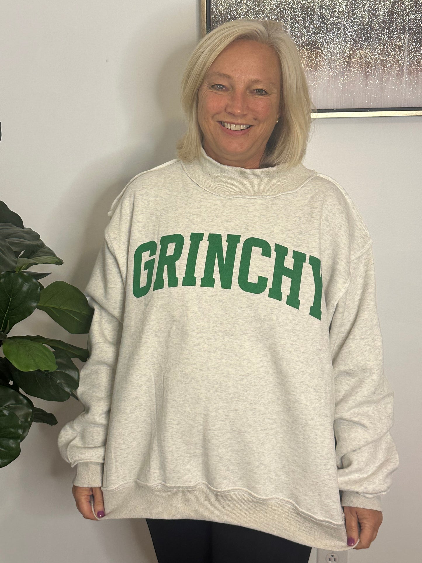Grinchy- Merry Reversible Sweatshirt