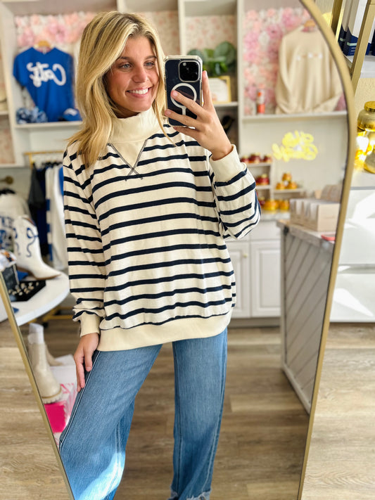 Maddie Striped Tunic Top