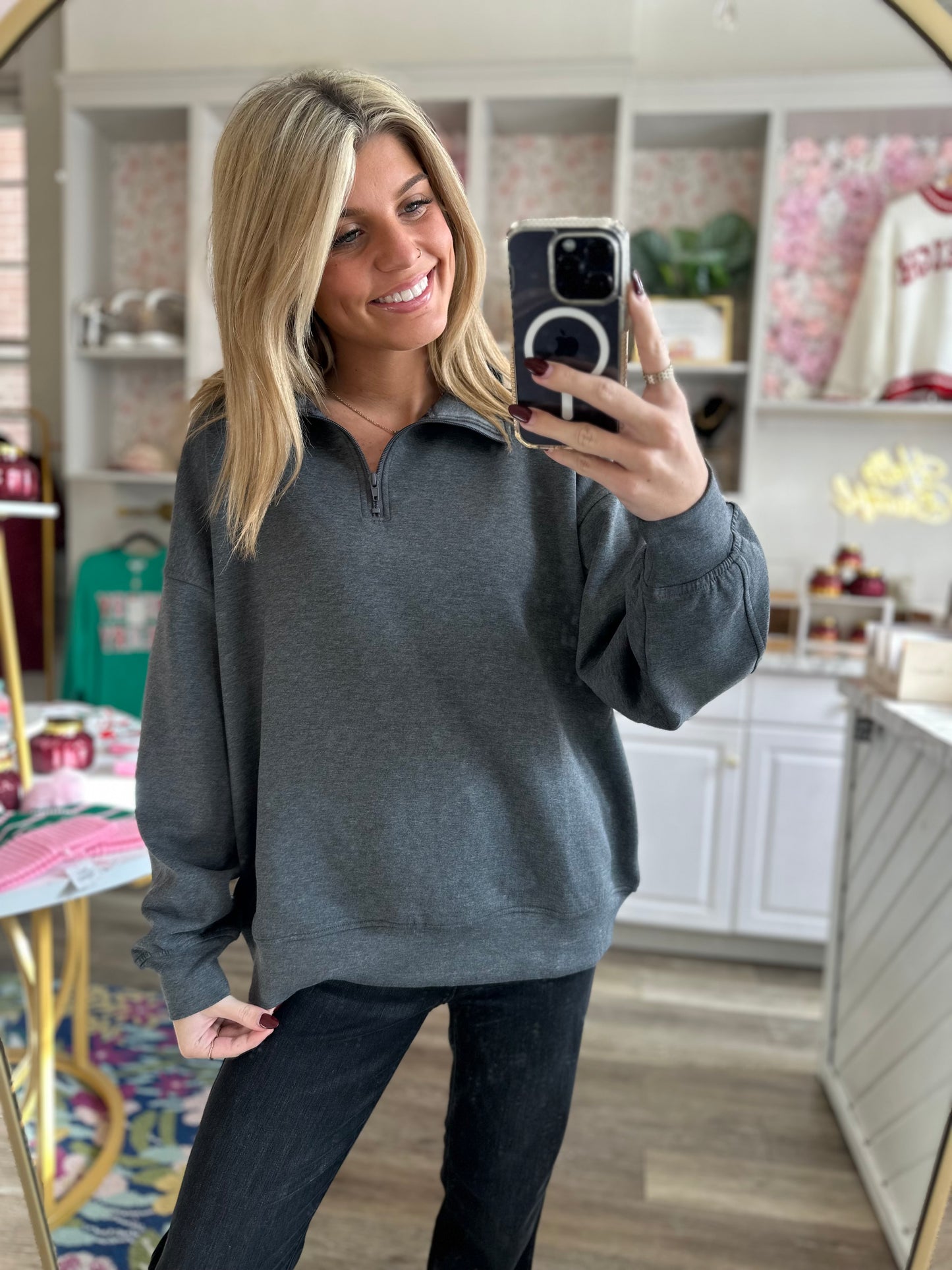 Jane Scuba Half Zip Pullover