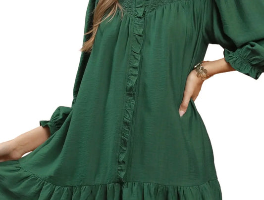 Jade Ruffle Mini Dress