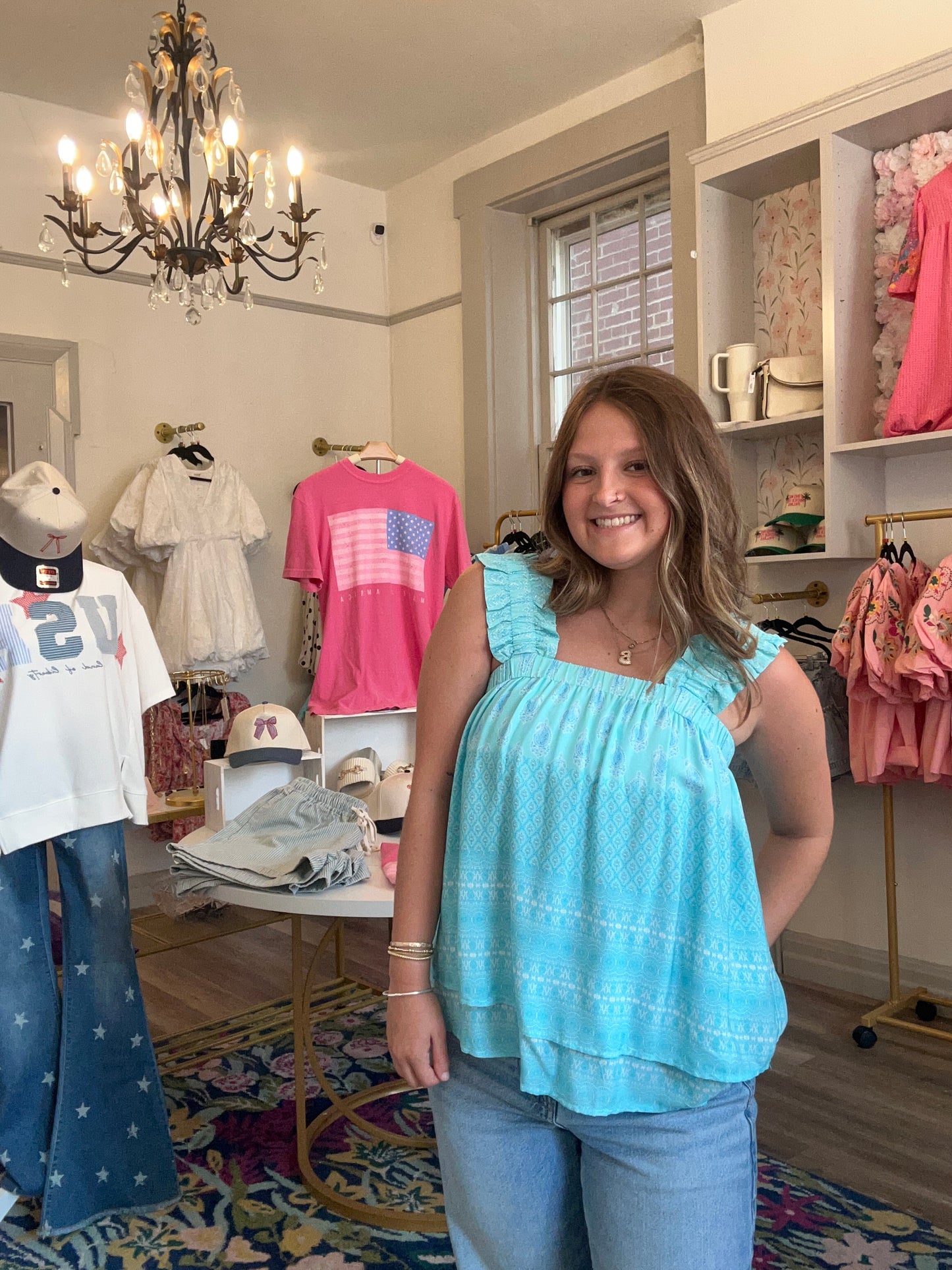 Carolina Ruffle Strap Tank Top