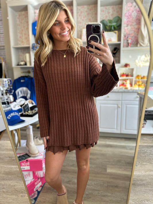 Kyla Long Sleeve Sweater/Skirt Set