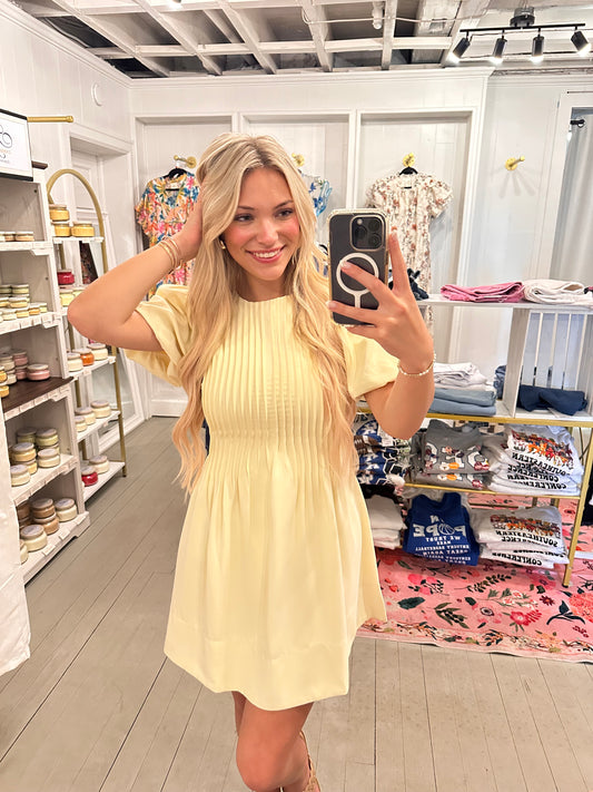 Butter Yellow Dress