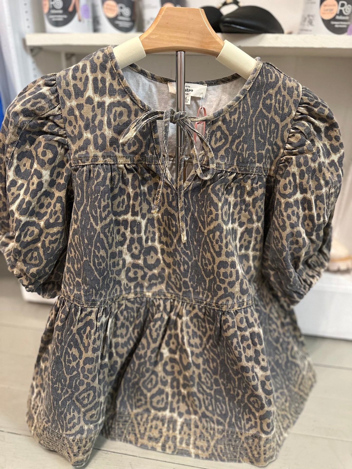 Hazel Leopard Print Top