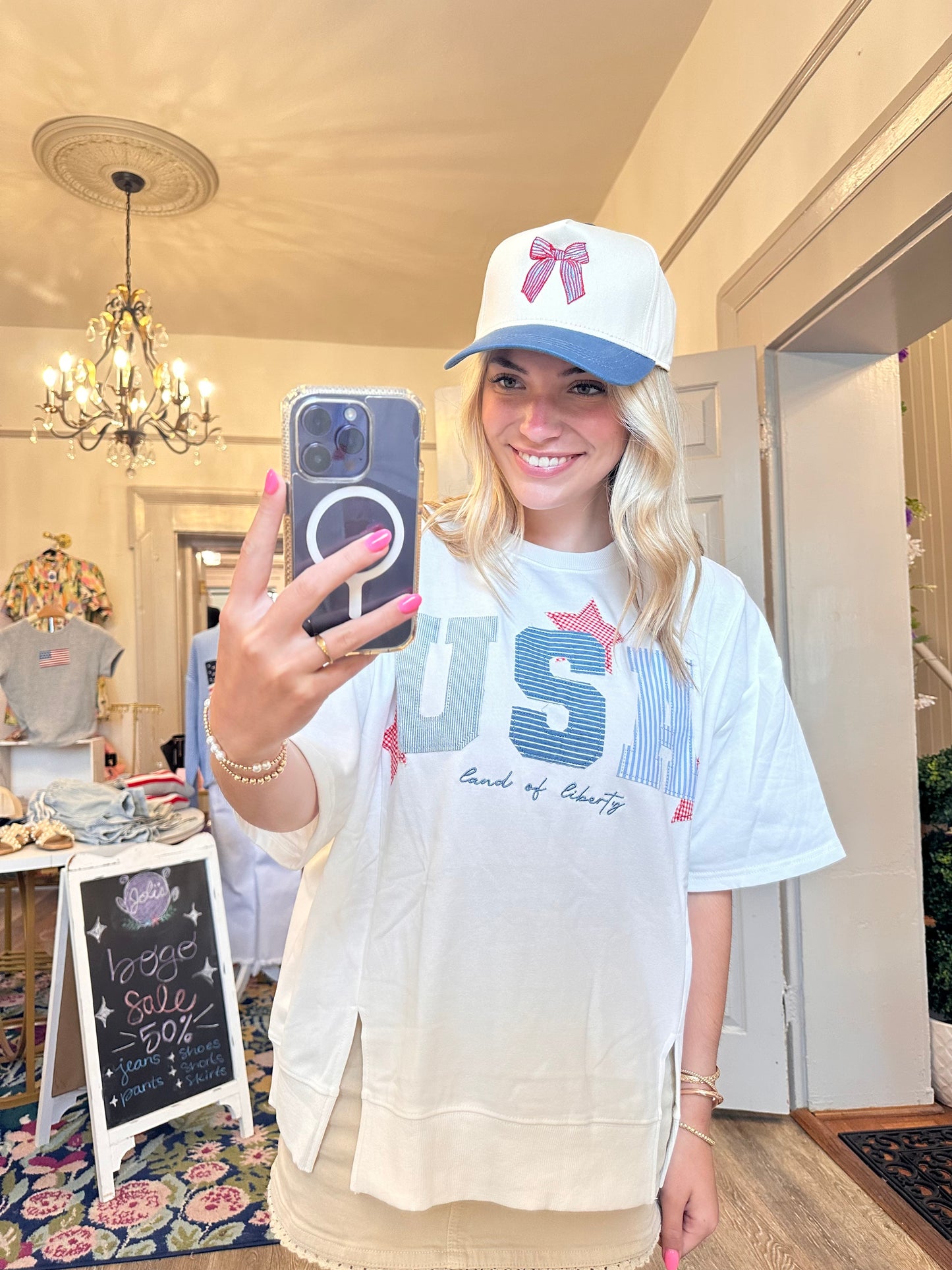 USA Patchwork Tee