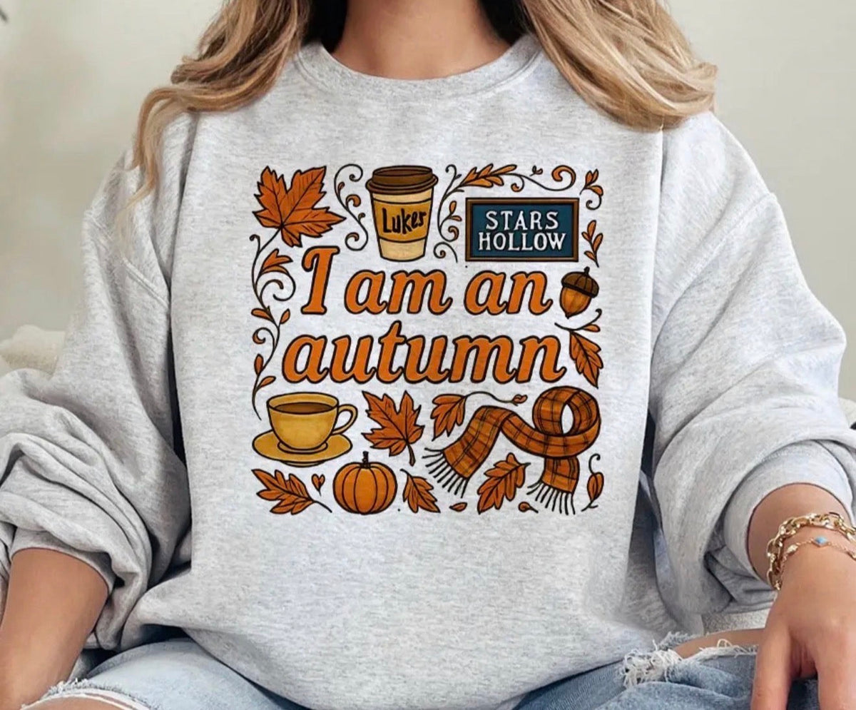 Pre-Order I Am an Autumn Sweatshirt in Gray