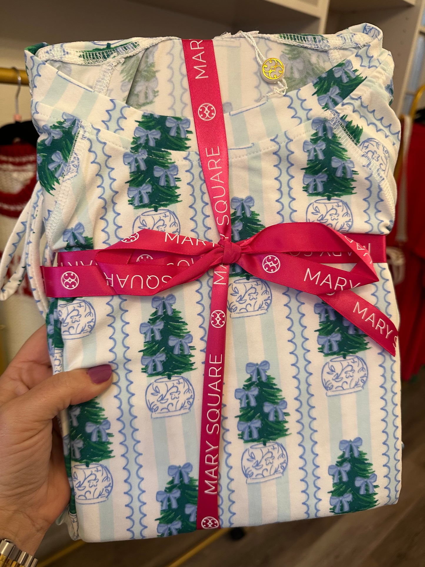 Christmas Tree PJ’s in Blue