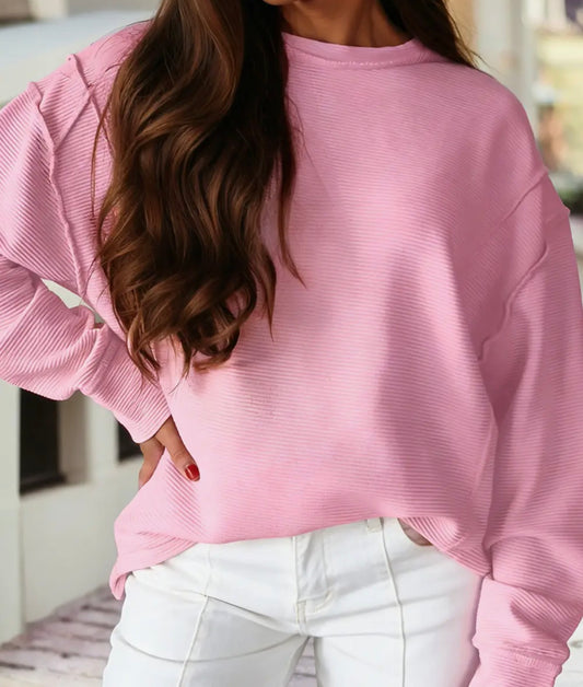 Cotton Candy Ribbed Top