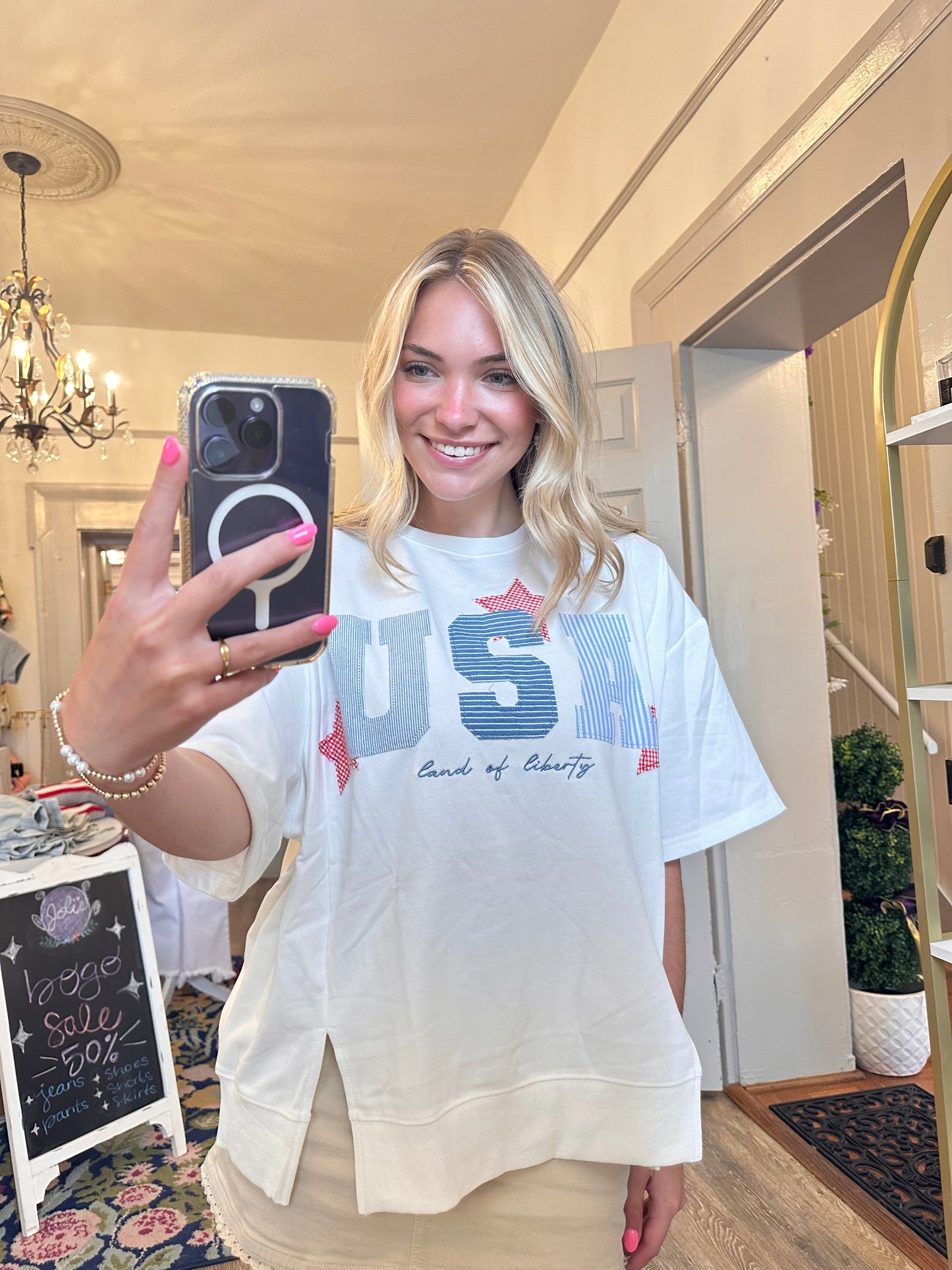 USA Patchwork Tee