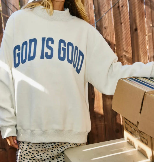 God is Good Reversible Mock Neck