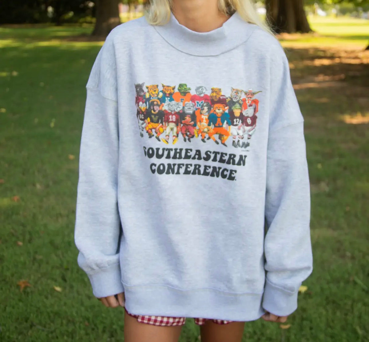 Sea Mascot Mock Neck Sweatshirt