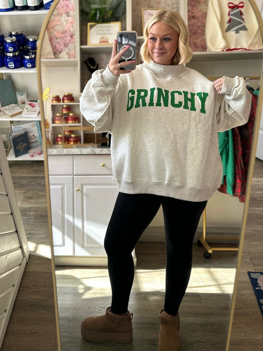 Grinchy- Merry Reversible Sweatshirt