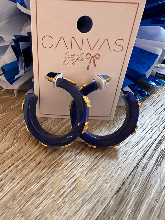 UK Blue Resin Hoops