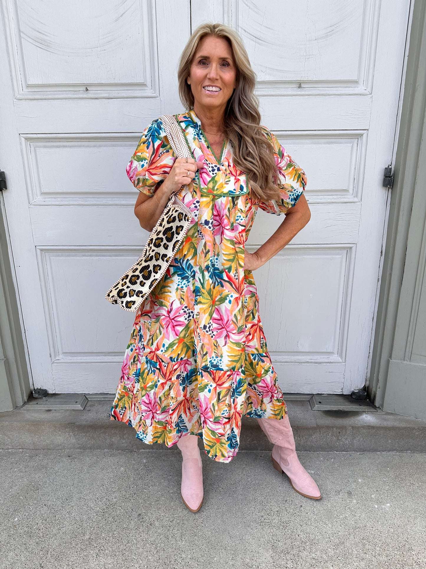 Garden Party Puff Sleeve Dress