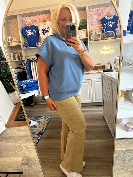 Dusty Blue Top
