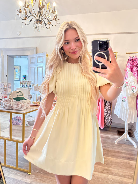 Butter Yellow Dress