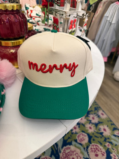 Merry Trucker Hat in Green