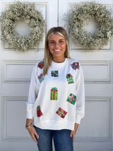 Load image into Gallery viewer, Sequin Gift Sweatshirt
