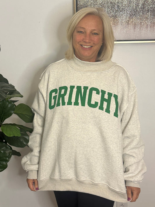 Grinchy- Merry Reversible Sweatshirt