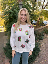 Load image into Gallery viewer, Sequin Gift Sweatshirt
