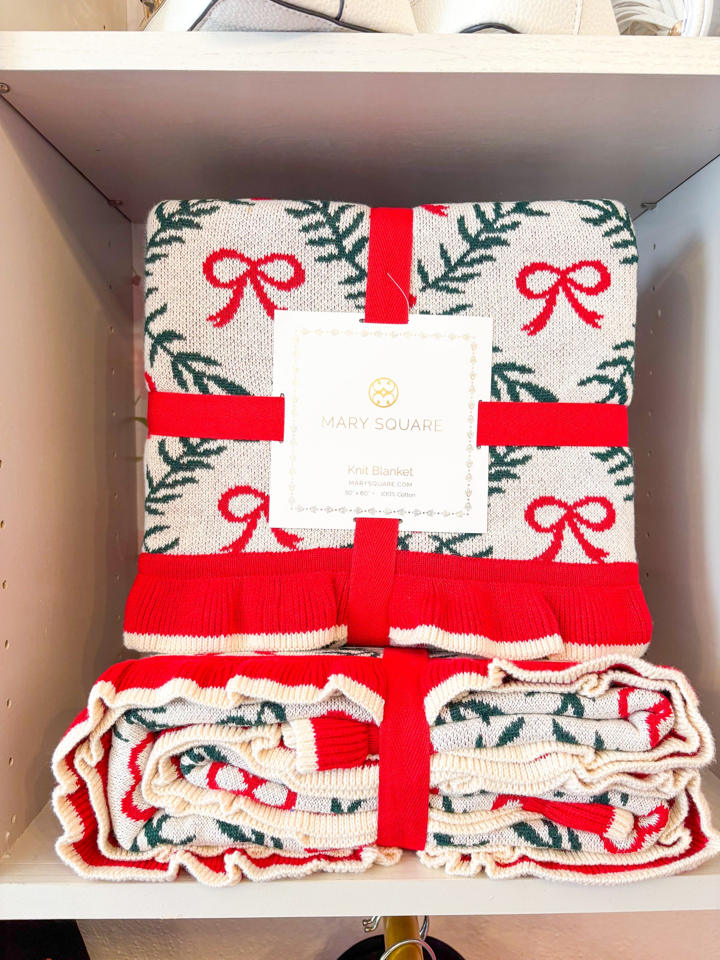 Bow Christmas Blanket