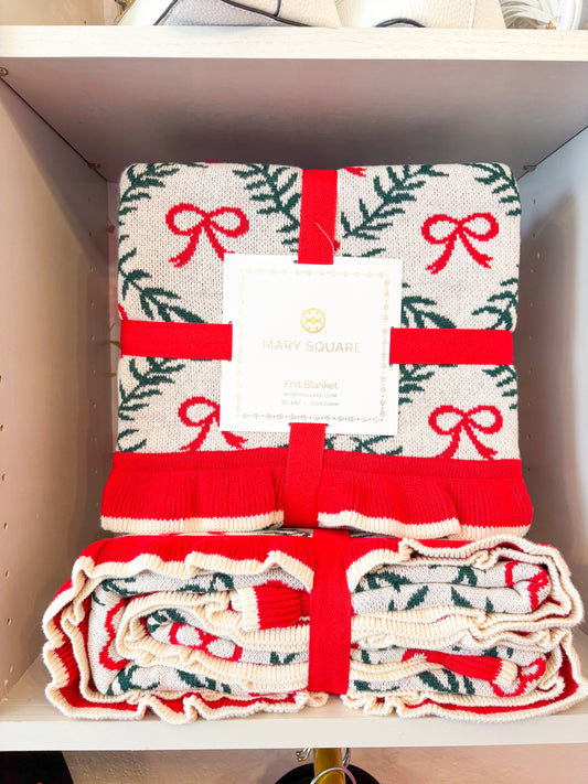 Bow Christmas Blanket
