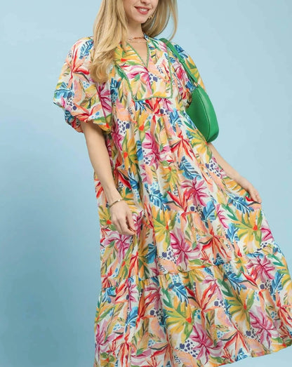 Garden Party Puff Sleeve Dress