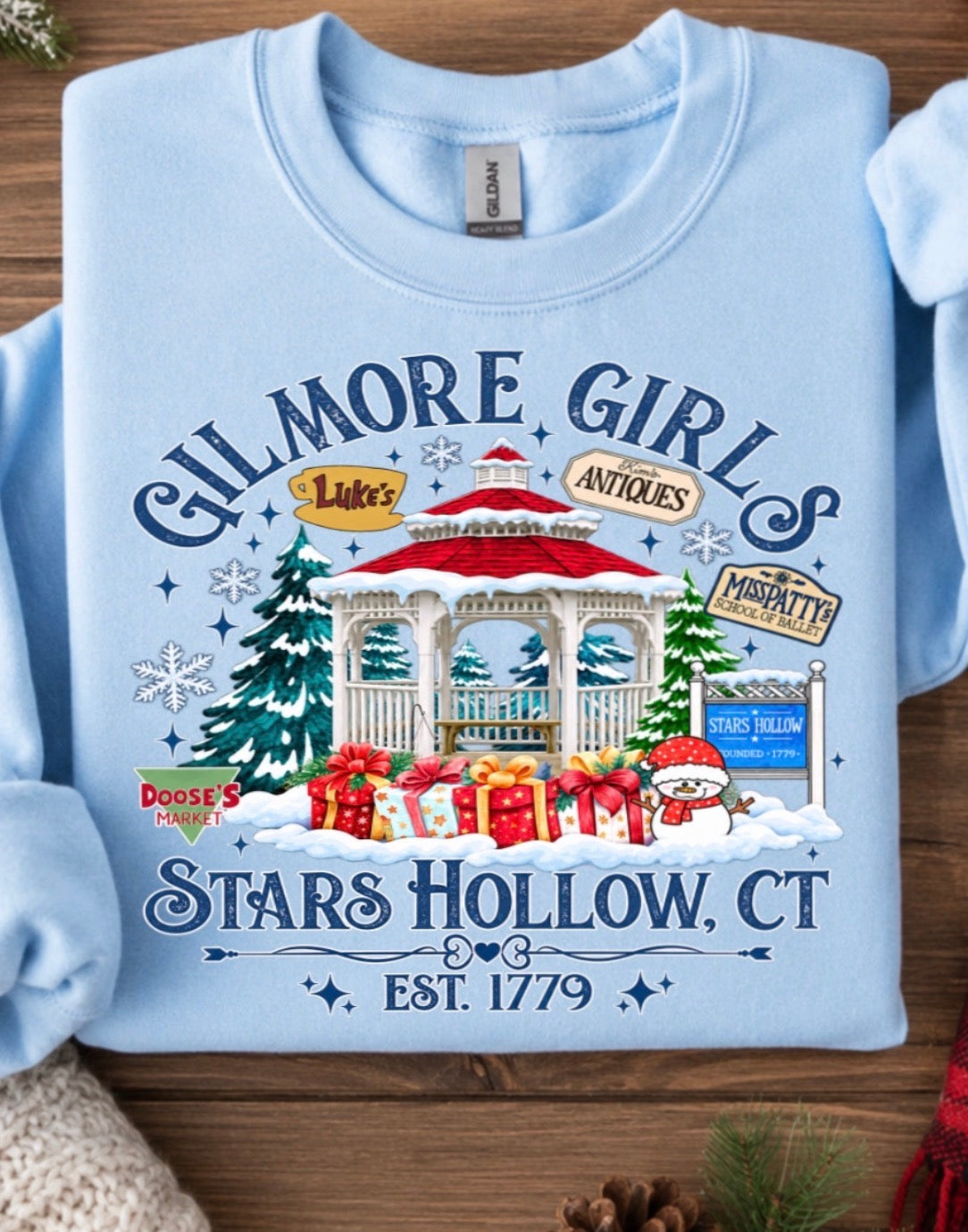 Pre-Order: Gilmore Light Blue Christmas Gazebo