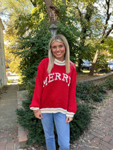 Load image into Gallery viewer, Merry Red Knit Sweater
