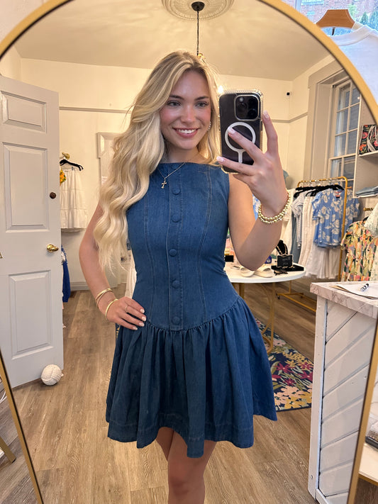 Mia Denim Mini Dress