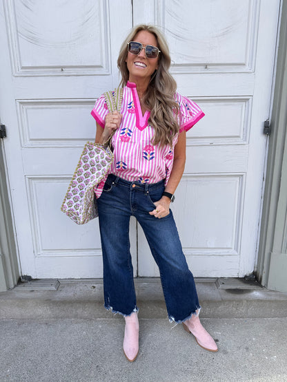 Pretty Pink Lola Top