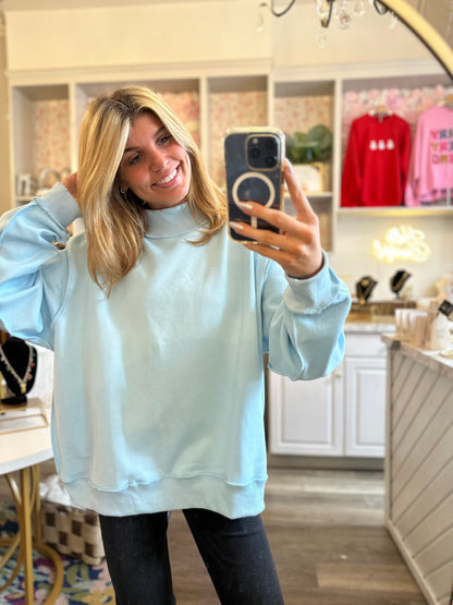 Laney Mock Neck Sweatshirt