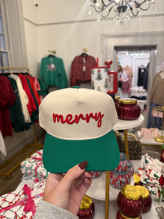 Merry Trucker Hat in Green