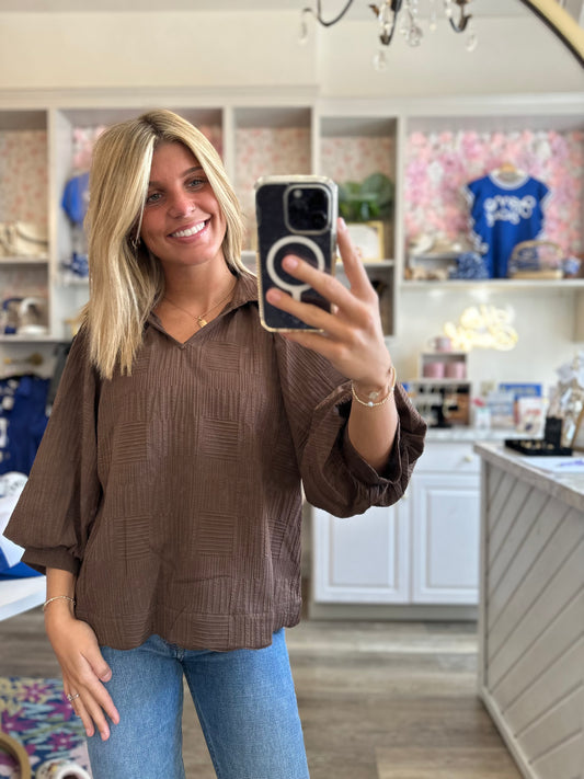 Cocoa Brown Top