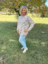 Load image into Gallery viewer, Star Sweater in Beige
