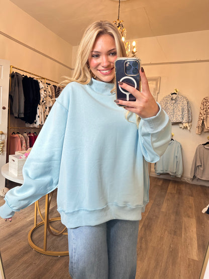 Laney Mock Neck Sweatshirt