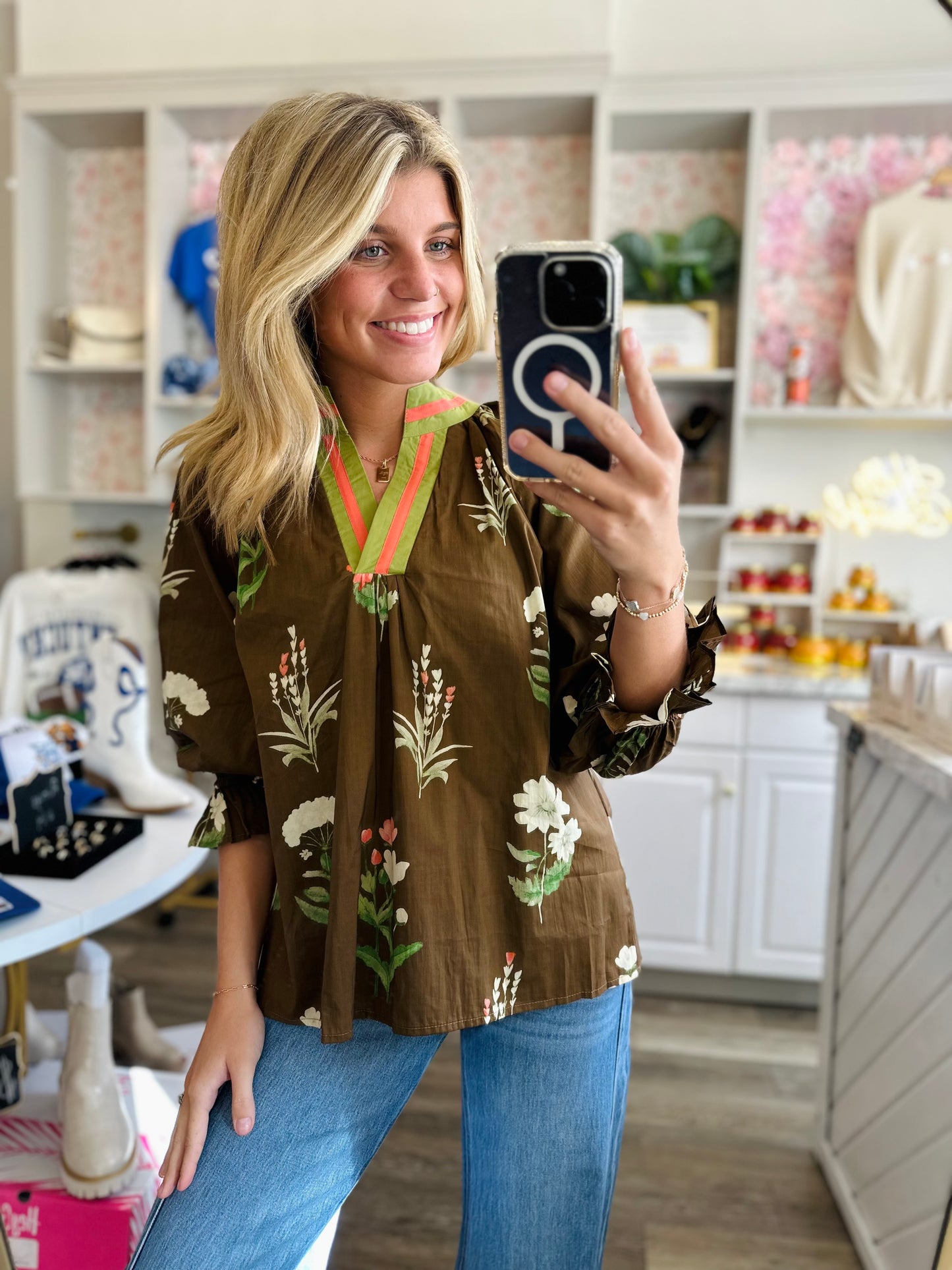 Charlotte Floral Print Blouse
