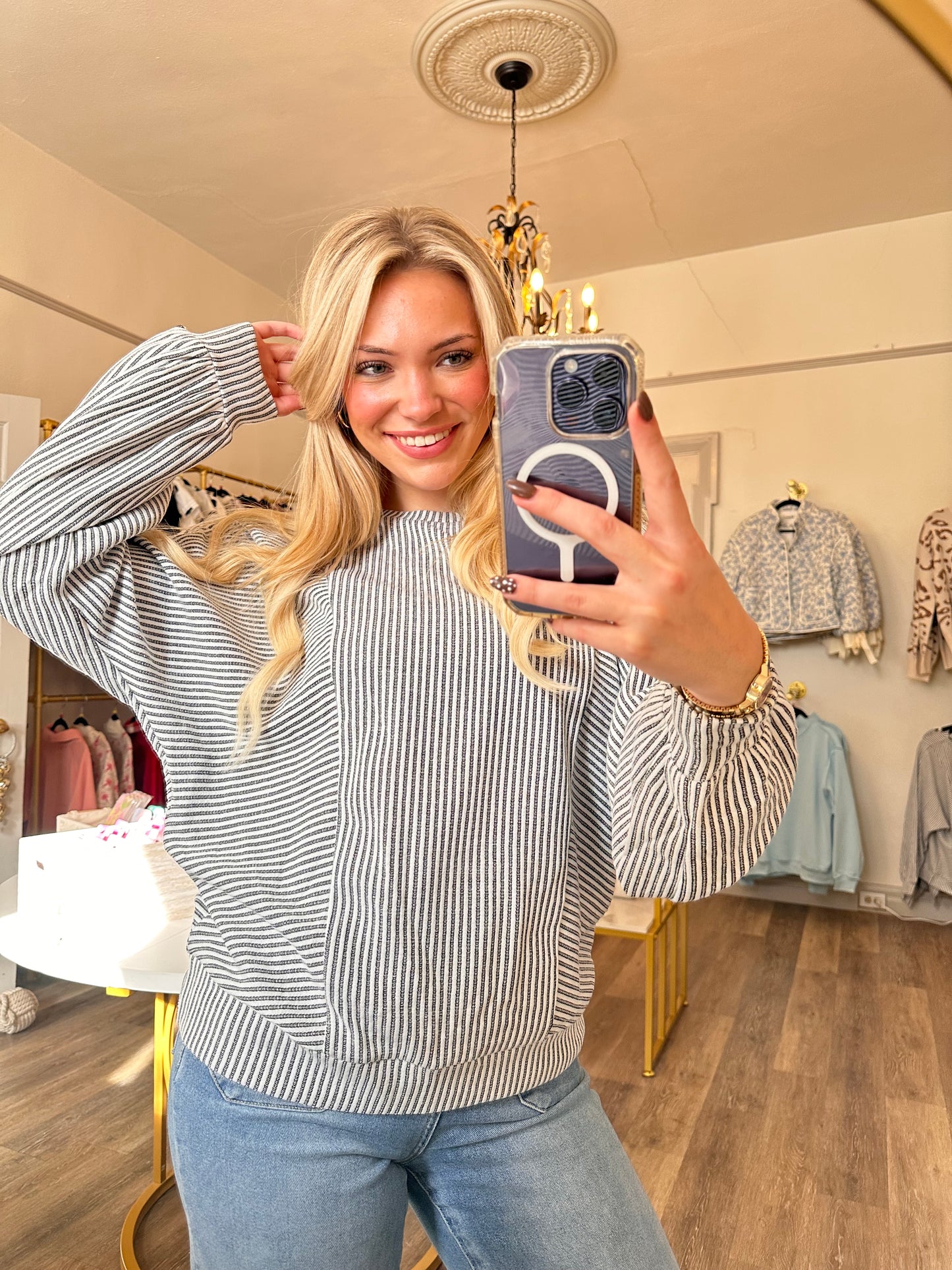 Erica Ribbed Knit Top