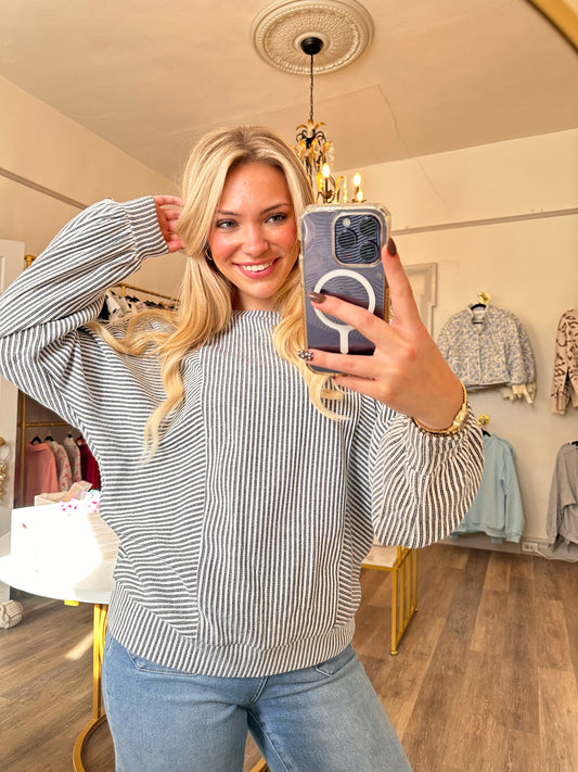 Erica Ribbed Knit Top