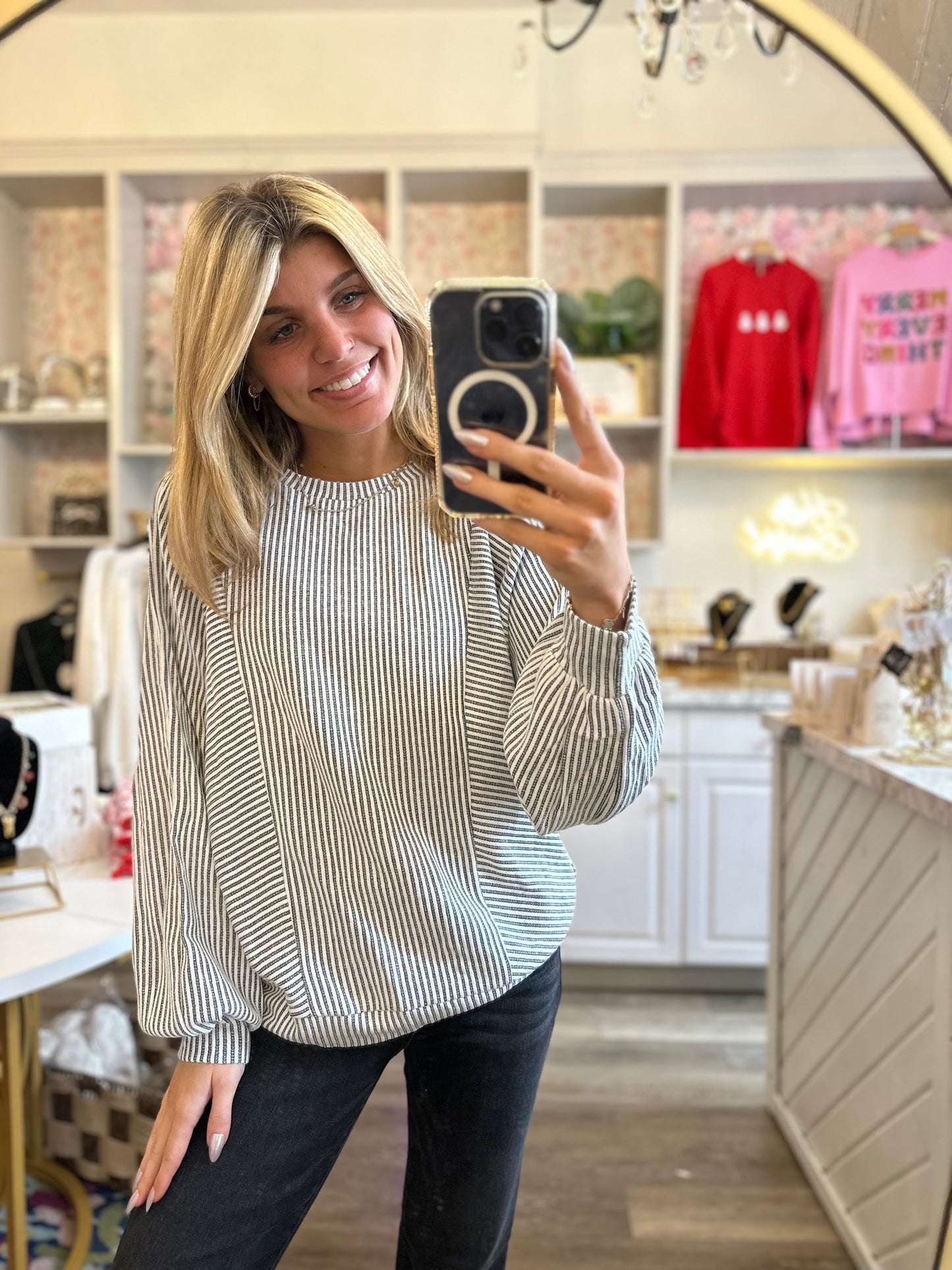 Erica Ribbed Knit Top