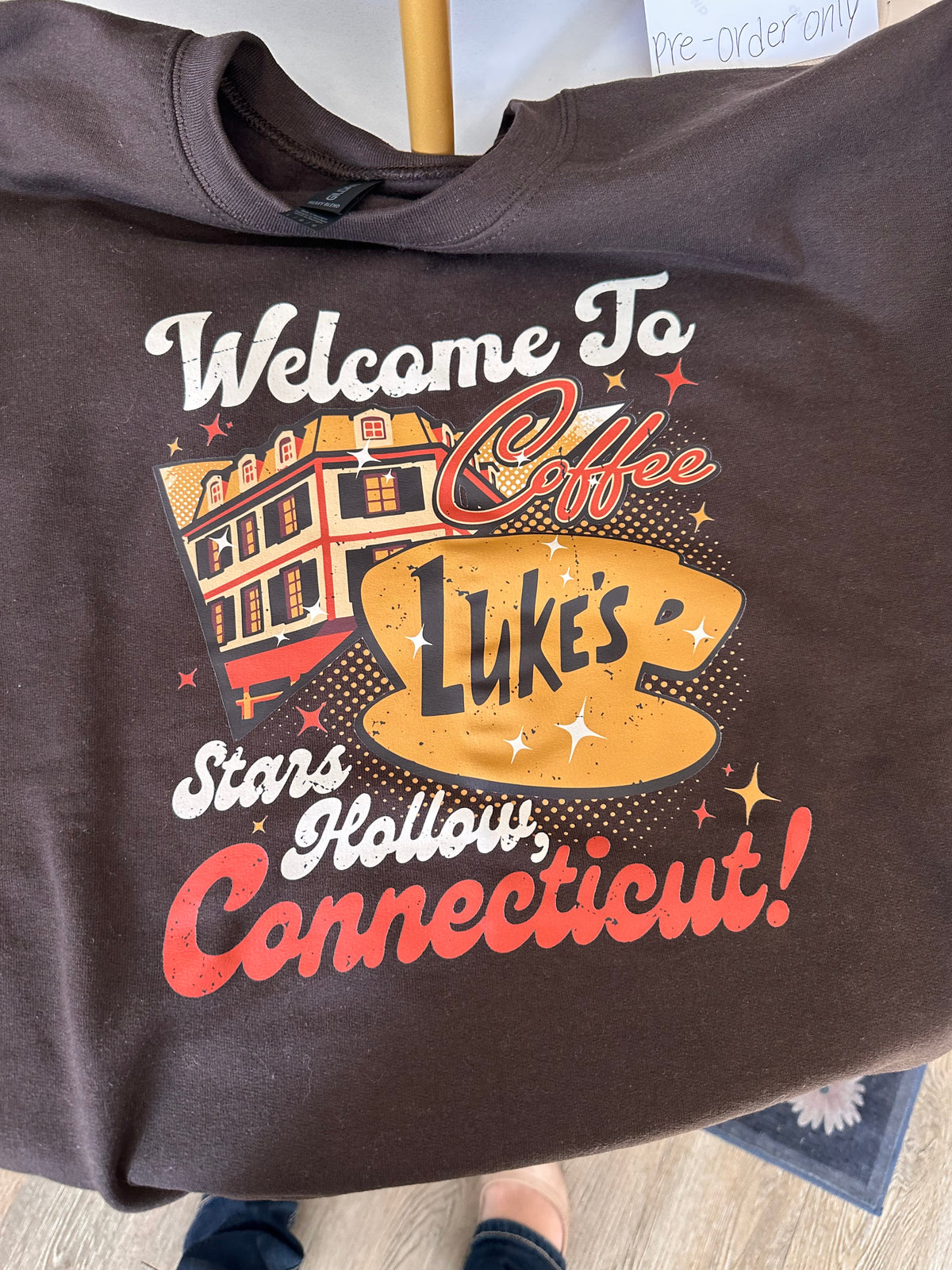 Pre-order: Welcome to Luke’s Brown Sweatshirt