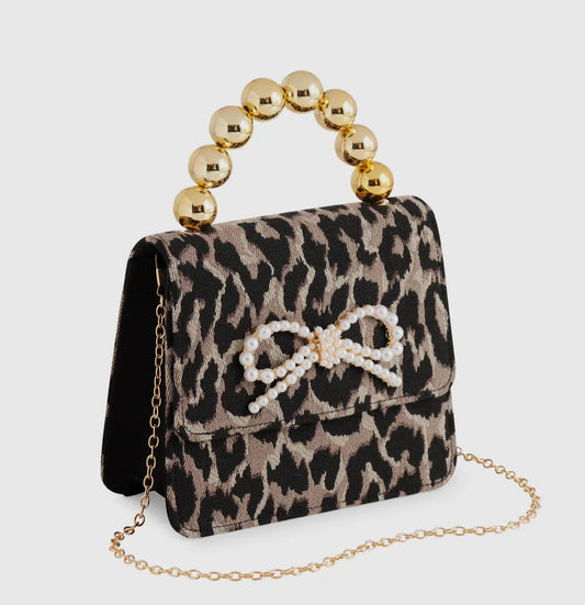 Molly Leopard Print Mini Purse