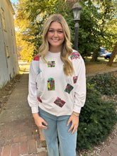 Load image into Gallery viewer, Sequin Gift Sweatshirt
