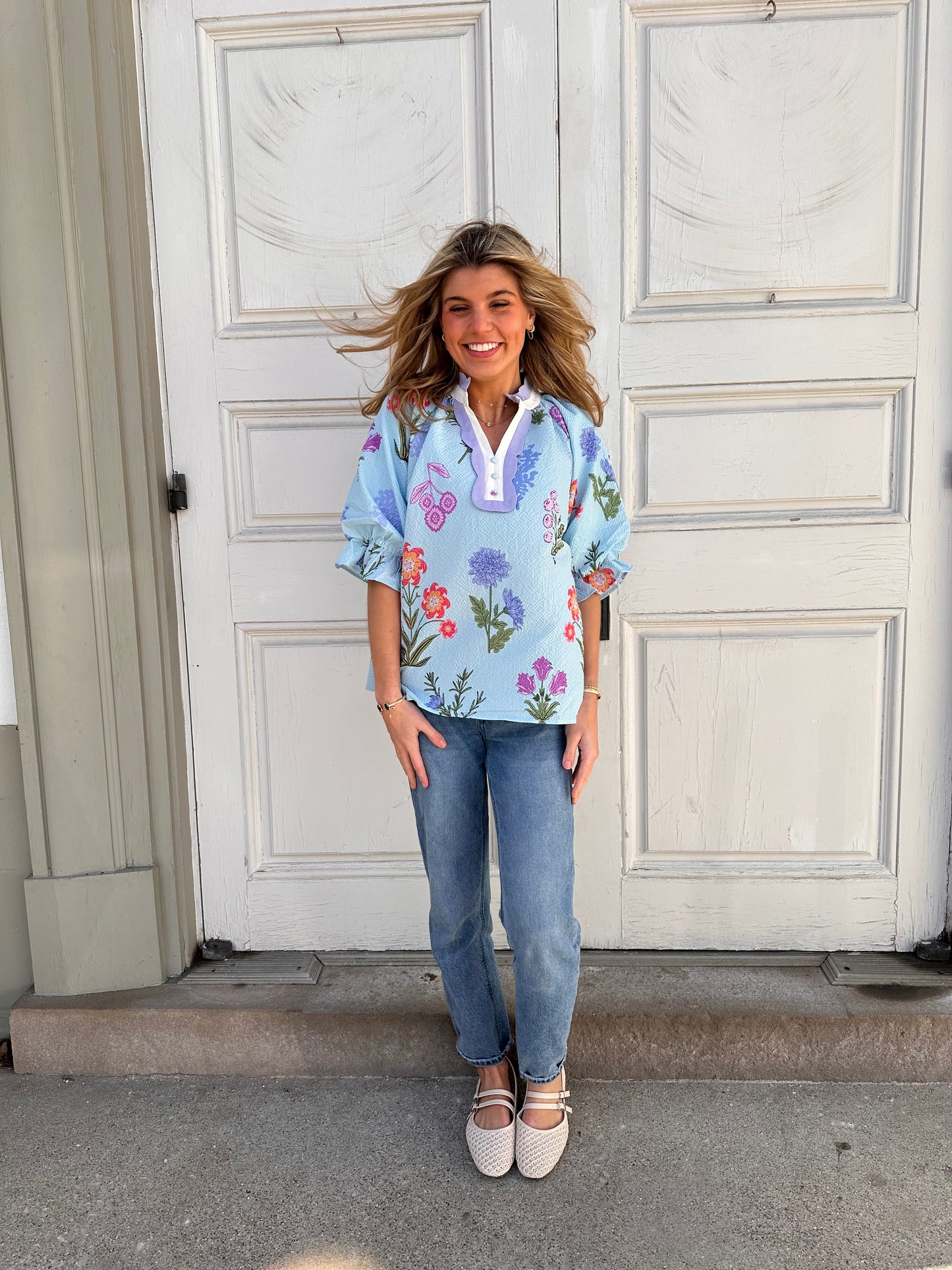 Light Blue Enchanted Top