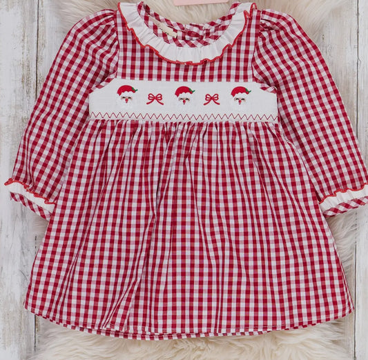Moments with Santa Smocked Cotton Dress