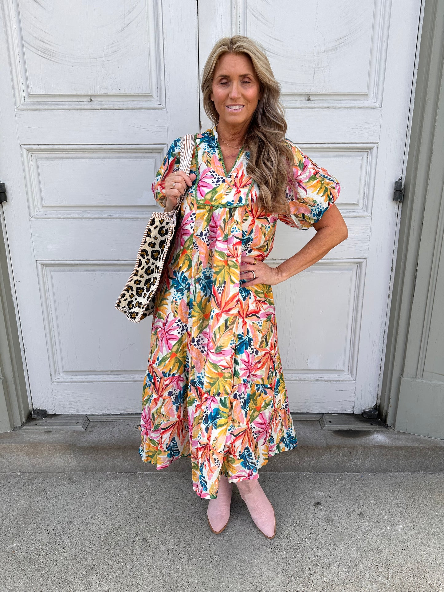 Garden Party Puff Sleeve Dress