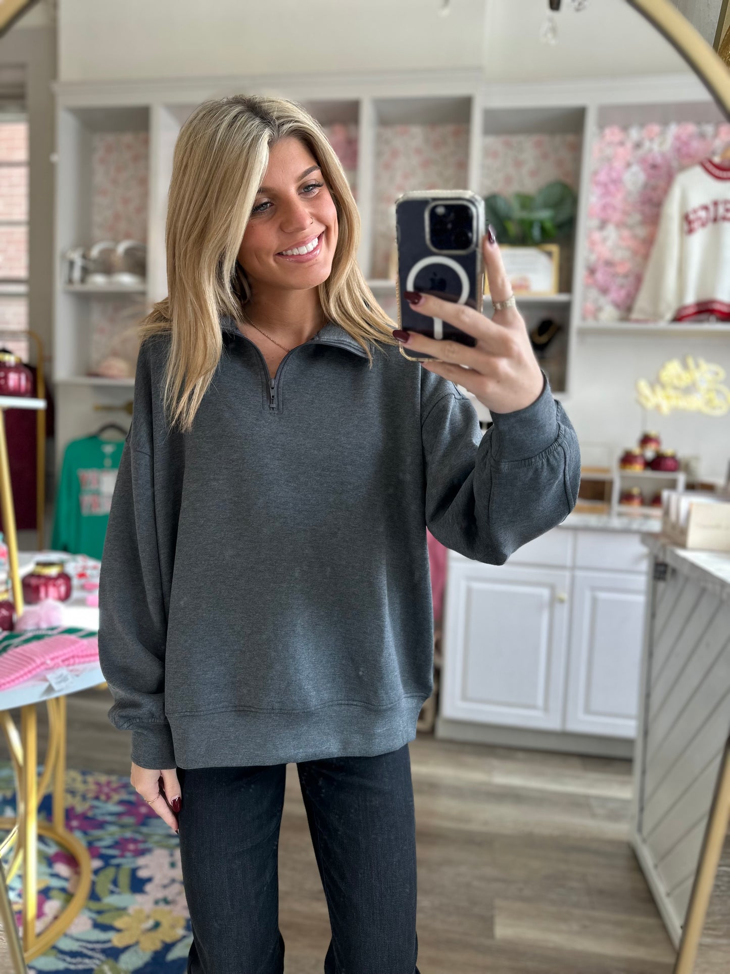 Jane Scuba Half Zip Pullover